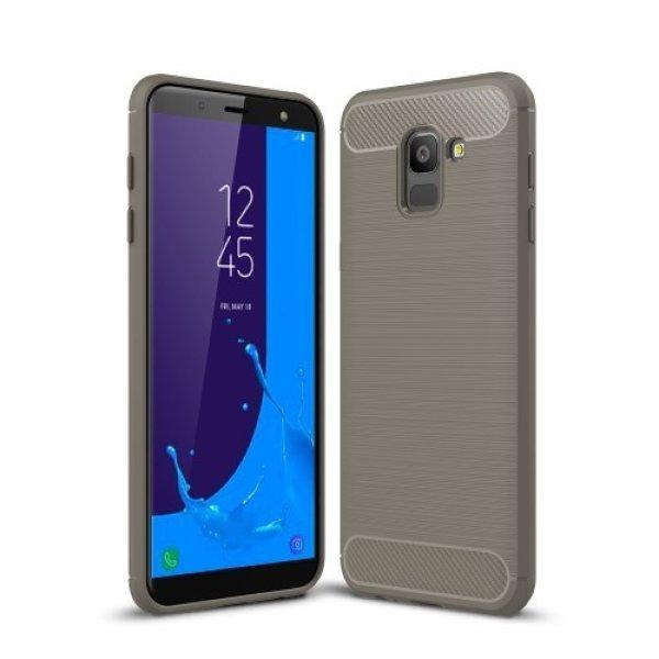 Samsung Galaxy J6 (2018) Szilikon Tok Ütésállókivitel Karbon Mintázattal
Szürke