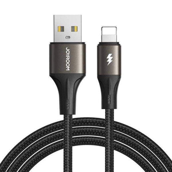 USB kábel a Lightning Joyroom SA25-AL3 / 3A / 1,2 m-hez (fekete)