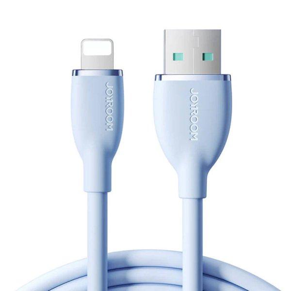 Színes 3A USB kábel Lightning SA29-AL3 / 3A / 1,2m (kék)
