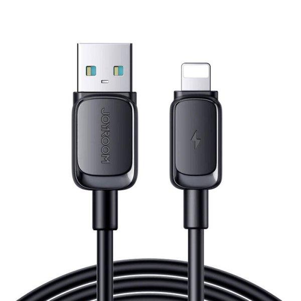 S-AL012A14 2.4A USB kábel Lightninghez / 2,4A/ 1,2m (fekete)