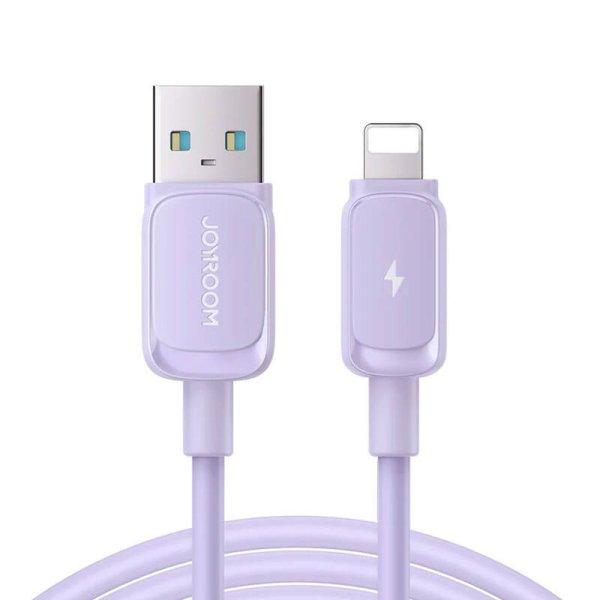 S-AL012A14 2.4A USB kábel a Lightninghez / 2,4A/ 1,2m (lila)