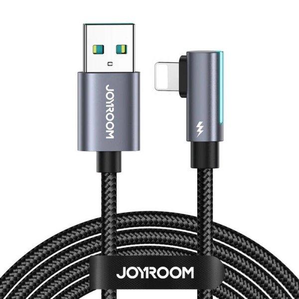 USB-Lightning kábel, ferde Joyroom S-AL012A17 2,4A, 1,2 m (fekete)