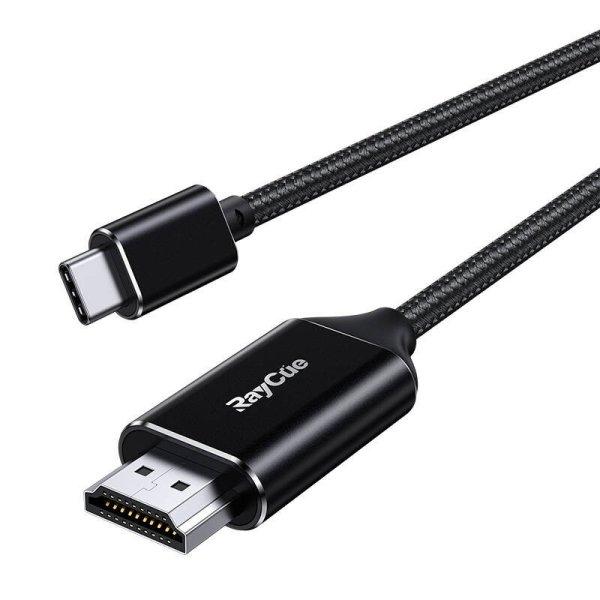 USB-C-HDMI 2.1 4k60Hz RayCue kábel, 2m (fekete)
