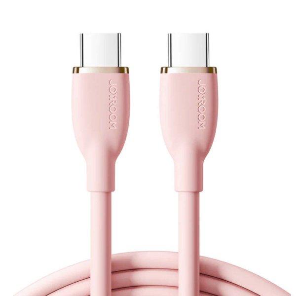 Színes kábel 100 W USB C USB C SA29-CC5 / 100 W / 1,2 m (rózsaszín)