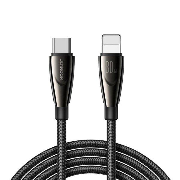 Pioneer 30 W USB C kábel a Lightning SA31-CL3-hoz / 30 W/ 1,2 m (fekete)