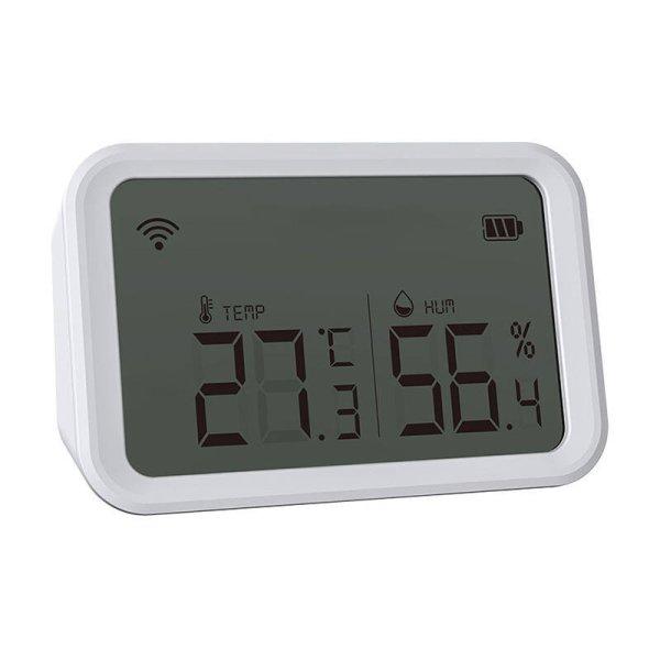Intelligens hőmérséklet- és páratartalom-érzékelő HomeKit NEO NAS-TH02BH
ZigBee LCD képernyővel