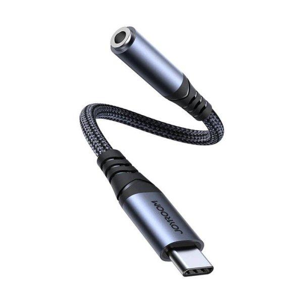 Joyroom SY-C01 Type-C audio adapter 3,5 mm-ig (fekete)