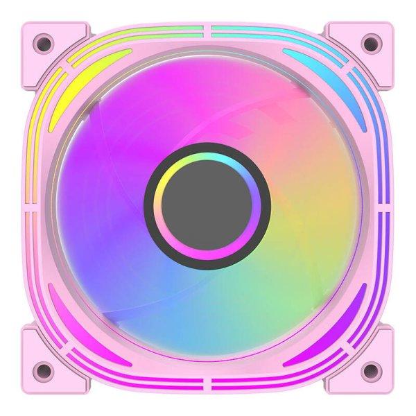 Darkflash INF24 5 az 1-ben ARGB számítógép ventilátorkészlet (rózsaszín)