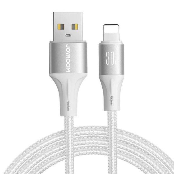 Joyroom Light-Speed ?USB kábel a Lightning SA25-AL3-hoz, 3A, 1,2 m (fehér)