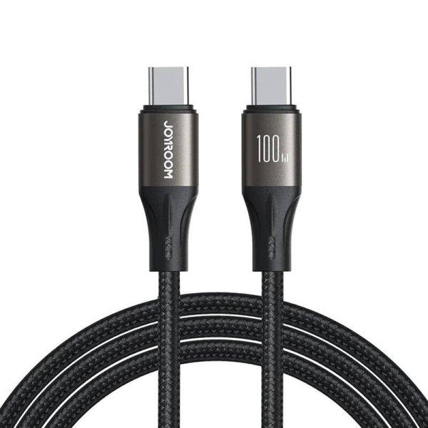Joyroom Light-Speed ?USB-C - USB-C SA25-CC5 kábel, 100 W, 1,2 m (fekete)