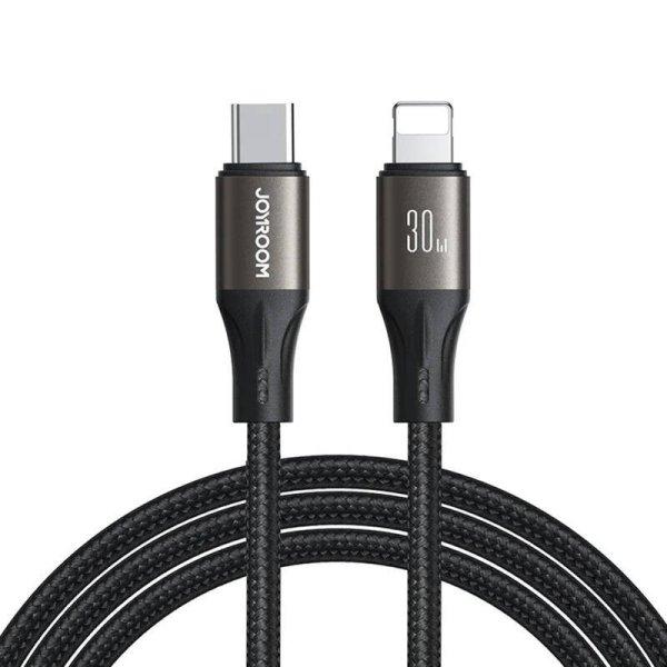 Joyroom Light-Speed ?USB-C kábel a Lightning SA25-CL3-hoz, 30 W, 1,2 m (fekete)