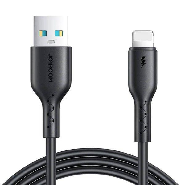 Kábel vaku töltő USB a Lightning Joyroom SA26-AL3/ 3A / 1m-hez (fekete)