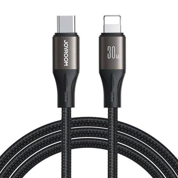 Joyroom Light-Speed ?USB-C kábel a Lightning SA25-CL3-hoz, 30 W, 2 m (fekete)