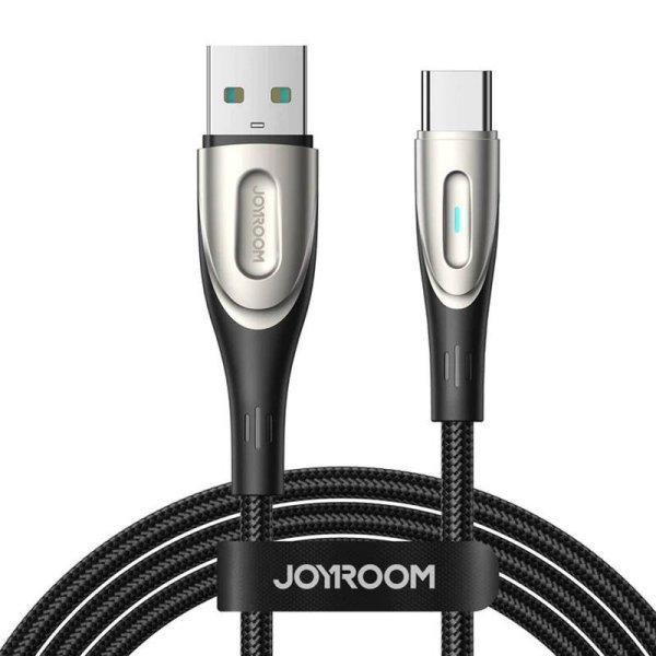 Gyorstöltőkábel Joyroom USB-A – Type-C Star-Light Series 3A, 1,2 m (fekete)