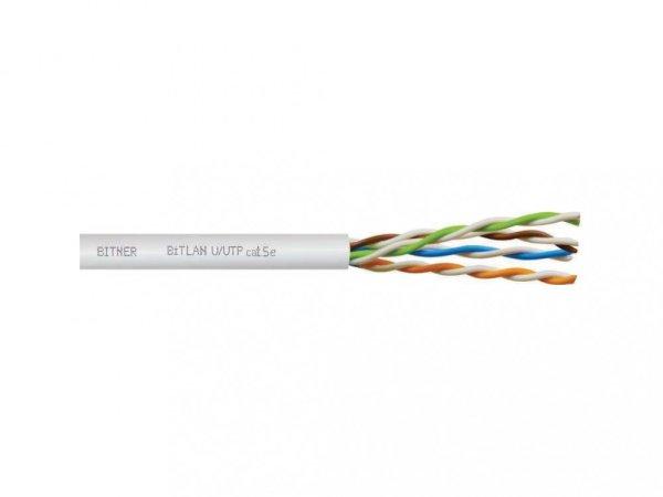 Bitner TI0006-100 UTP fali kábel, cat5e, 200 MHz, PVC köpeny, 100 m/tekercs