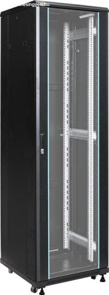 Pulsar ZRS4266 19" 42U 600x600 álló rack szekrény, készre szerelt,
fekete