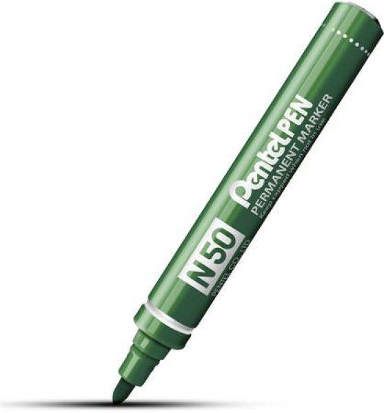 Alkoholos marker, 2 mm, kúpos, PENTEL "N50", zöld