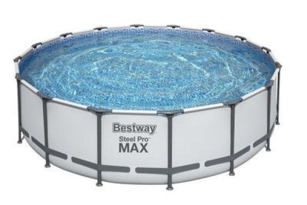 Bestway® Steel Pro MAX medence, 5612Z, szűrő, szivattyú, létra, ponyva,
4,88 x 1,22 m