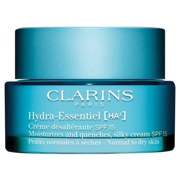 Clarins Hidratáló nappali arckrém normál és száraz
bőrre SPF 15 Hydra Essentiel (Moisturizes and Quenches Silky Cream) 50 ml