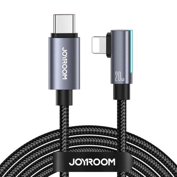 S-CL020A17 20 W USB C kábel a Lightning Angle Joyroomhoz / 20 W / 1,2 m
(fekete)