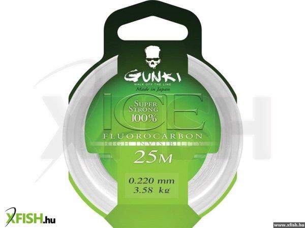 Gunki Fluorocarbone Ice Csúcsminőségű Előkezsinór 0,170 Mm - 25 M