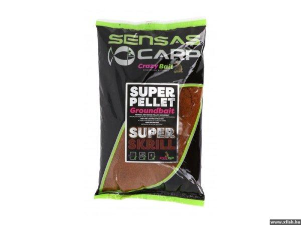 Sensas Super Pellet Groundbait Etetőanyag Super Skrill 1Kg