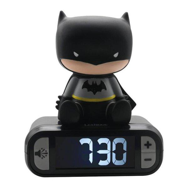 Digitális ébresztőóra Batman 3D éjszakai lámpával Lexibook