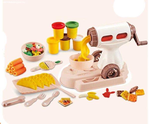 Klasszikus tésztakészítő gép gyerekeknek színes gyurmával és
kiegészítőkkel