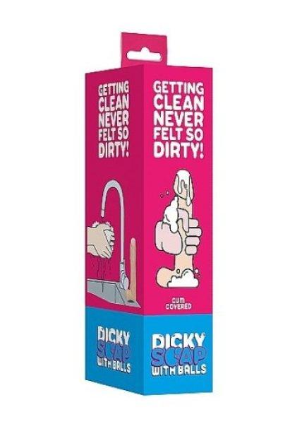 Dicky Cum - szappan pénisz herékkel -natúr (250g)