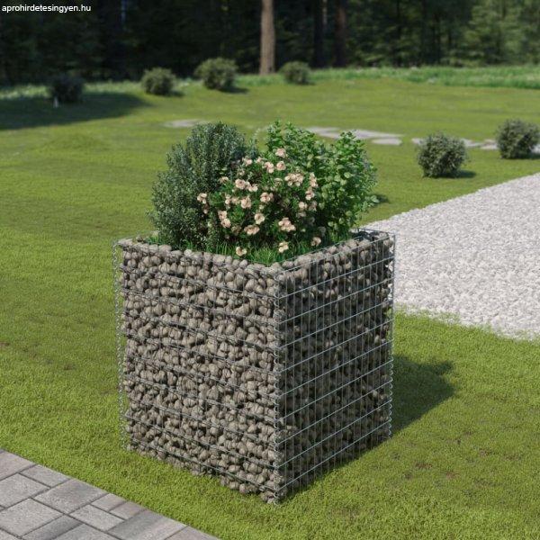 Horganyzott acél gabion magaságyás 90 x 90 x 100 cm