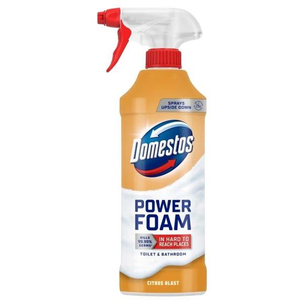 WC és fürdőszoba tisztító hab 435 ml Domestos Power Foam Citrus Blast