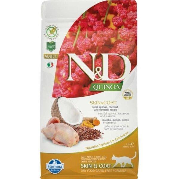 N&D Cat Quinoa Skin & coat fürj 1,5kg