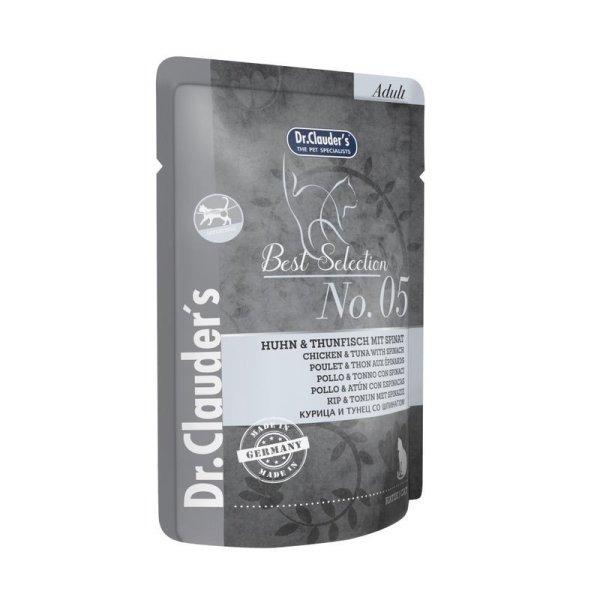 Dr.Clauders Best Selection Cat No5 alutasak csirke & tonhal spenóttal -
Intestinal 85g