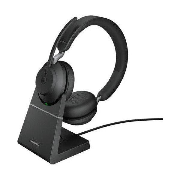 JABRA Fejhallgató - Evolve2 65 MS Teams Stereo Bluetooth Vezeték Nélküli,
Mikrofon + Töltő állomás