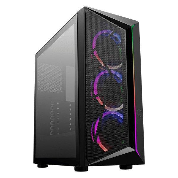 COOLER MASTER Ház Midi ATX CMP 510 ARGB, Tápegység nélkül, Üvegfalú,
Fekete