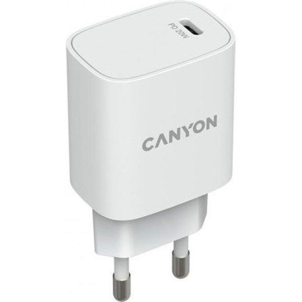 Canyon H-20-02 20W univerzális hálózati töltő adapter fehér