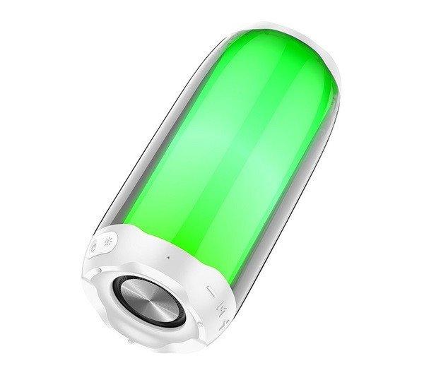 Hoco LED sports bluetooth / wireless hangszóró, pulzáló színes leddel, HC8,
fehér