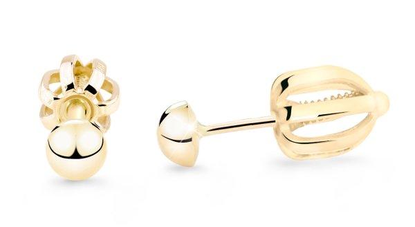 Cutie Jewellery Bedugós sárga arany fülbevaló Z5004-30-X-1