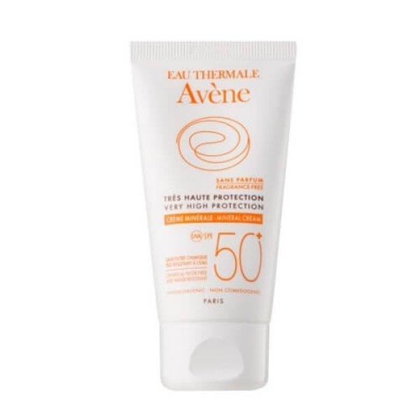Avène Ásványi védő arckrém parfüm
nélkül 50+(Very High Protection) 50 ml