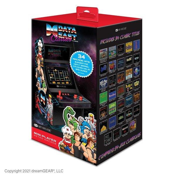 MY ARCADE Játékkonzol Data East Classics 34in1 Mini Player Retro Arcade
10" Hordozható, DGUNL-3200