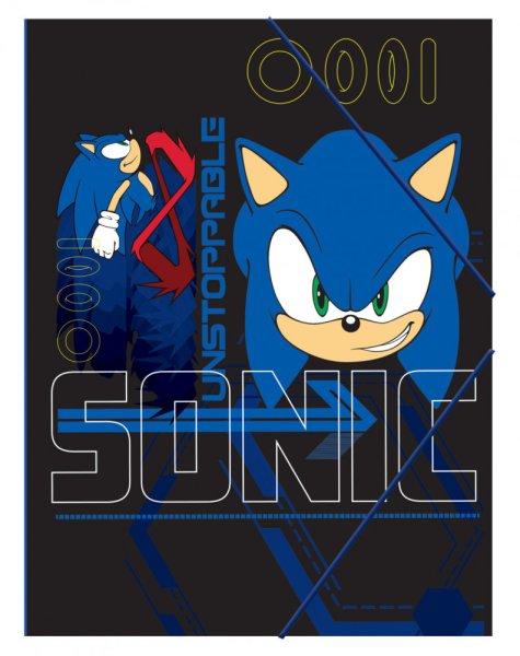 Sonic a sündisznó Go Fast A/4 gumis mappa