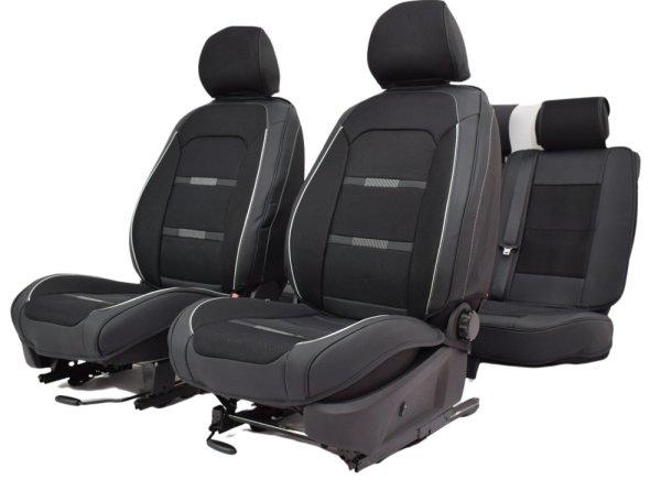 Hyundai I20 Morpheus Bőr/Szövet Méretezett Üléshuzat -Fekete- Komplett
Garnitúra