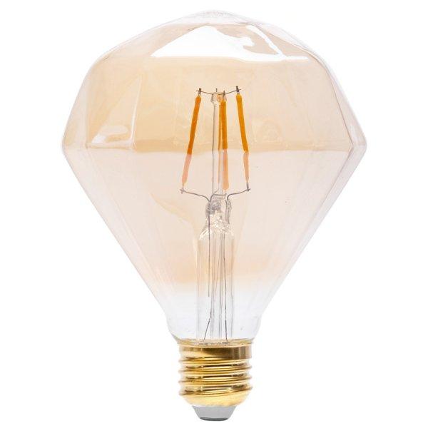 Aigostar LED Filament izzó E14 4W 2200K Gyémánt formájú Borostyán
búrával