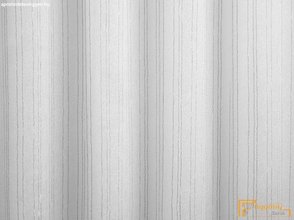 (3 szín) Nilufe fényáteresztő függöny- Fehér szürke csíkozással