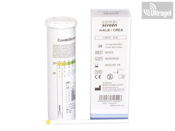 Véralvadás tesztcsík CombiScreen® mALB/CREA - 25db/doboz