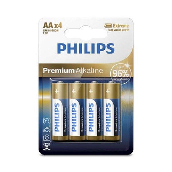Philips LR6M4B/10 elem premium alkali aa 4-bliszter