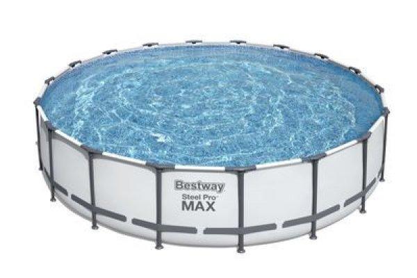 Bestway® Steel Pro MAX medence, 56462, szűrő, szivattyú, létra, ponyva,
5,49 x 1,22 m