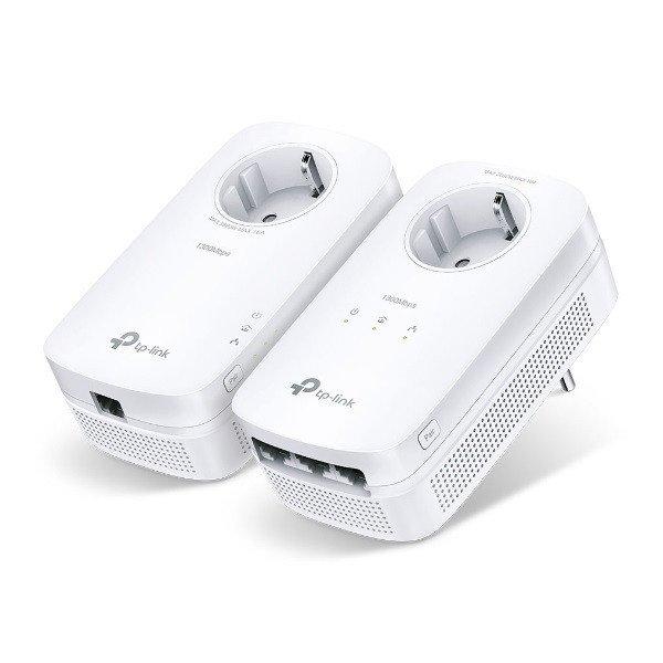 TP-Link Powerline adapter Kit - TL-PA8033P (1300Mbps, 230V aljzat, 3x RJ45, 2x2
MIMO; 128-bit AES, OFDM, Max 300m, AV2)