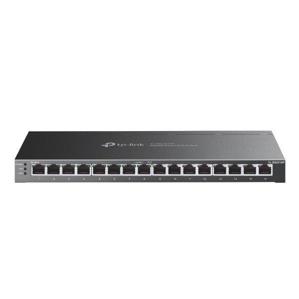 TP-Link Switch Smart PoE - SG2016P (16port 1Gbps; 8× 802.3at/af PoE+; 120W;
L2/L3/L4)