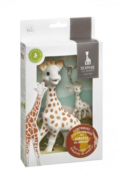 Sophie 'Sauvons les girafes' Sophie zsiráf+kulcstartó szett